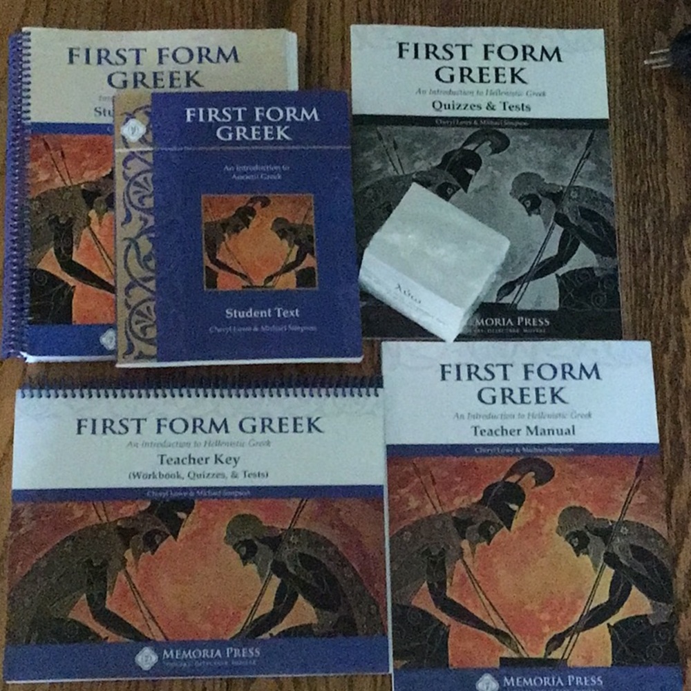 Memoria Press First Form Greek Educational Set